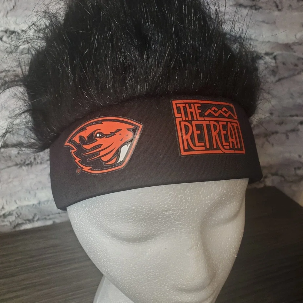 Oregon State Beavers OSU Funny Hair Sports Fan Headband Stadium Hat THE‎ RETREAT